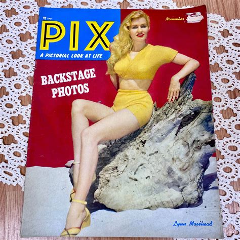 1950s 1952 Pix Magazine Burlesque Show Girls Pin Ups Models Etsy