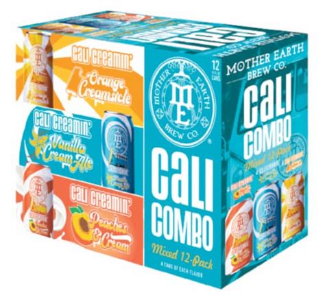 Mother Earth Cali Combo Variety Pack Cream Ale Craft Beer 12 Pk 12