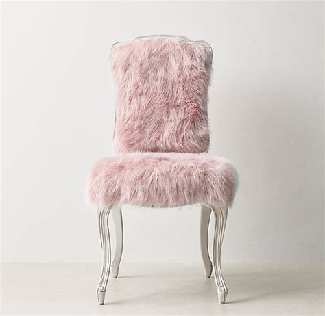 Read about the terms in the limited warranty brochure. Pink Faux Fur Cabriole Legs Desk Chair