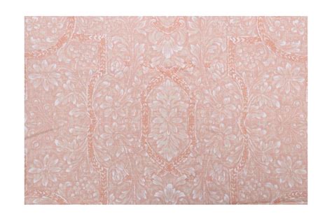 138 Yards Grey Watkins Calais Printed Linen Blend Drapery Fabric In Blush