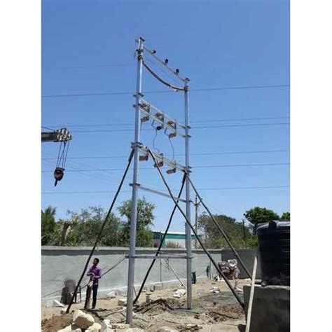 Electrical Double Pole Structure At Rs 145000unit डबल पोल स्ट्रक्चर