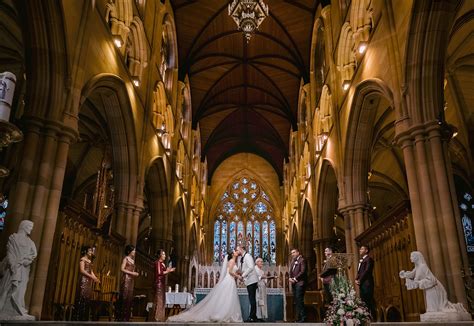 St Mary Cathedral Sydney Wedding A Magical Wedding Night Two Hearts