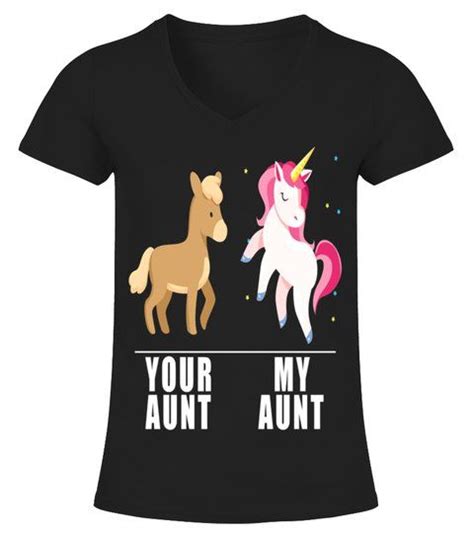 your aunt my aunt unicorn t shirt v neck t shirt woman shirts tshirts t shirt unicorn