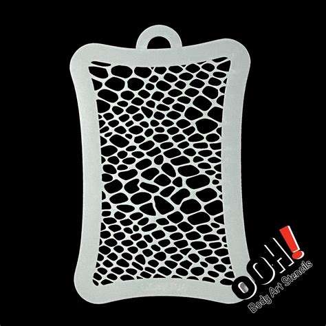 Reptile Skin Texture Airbrush And Face Paint Stencil By Ooh Body Art T
