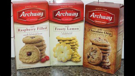 Roll over image to zoom in nutrition facts. Archway Classics Soft Cookies: Raspberry Filled, Frosty Lemon & Chocolate Chip Review - YouTube