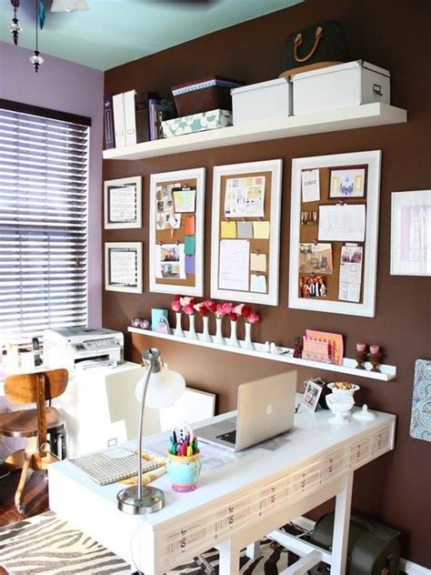 20 Beautiful White Desk Designs For Your Office Bulletin Board Design