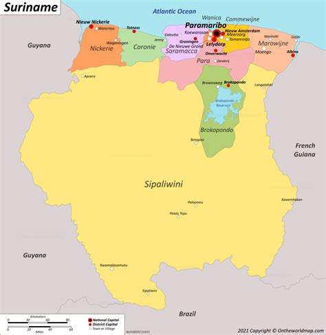 Suriname Map Detailed Maps Of Republic Of Suriname Surinam