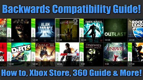 Xbox One Backwards Compatibility Guide How To Xbox Store 360 Guide