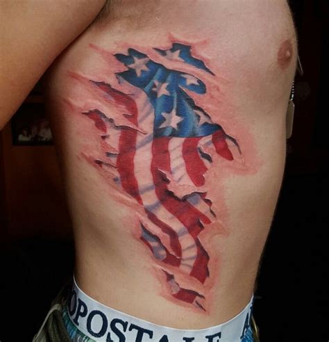 Update More Than 59 American Flag Ripped Skin Tattoo Ineteachers