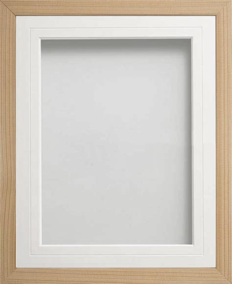Webber Beech 24x18 Frame With White V Groove Mount Cut For Image Size 18x12