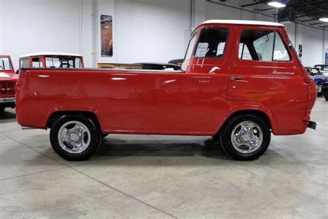 1961 Ford Econoline 81671 Miles Red Pickup Truck Inline 6 3 Speed