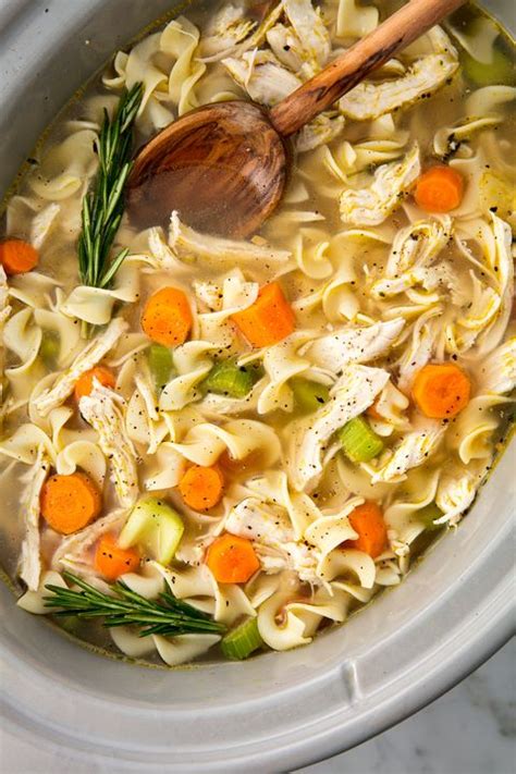 This crockpot chicken noodle soup is a *delicious* fan favorite. Easy Crockpot Chicken Noodle Soup Recipe - How to Make ...