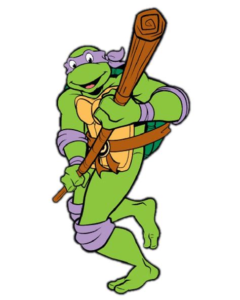The Teenaged Ninja Turtle Is Holding A Baseball Bat