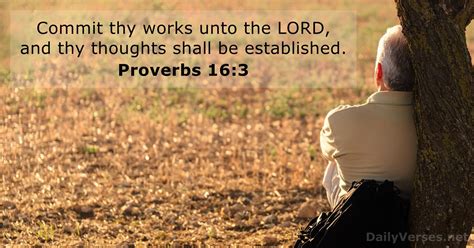 December 29 2020 Bible Verse Of The Day KJV Proverbs 16 3