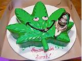 Photos of Marijuana Birthday Cake