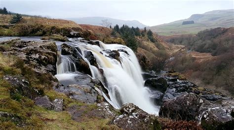 Download River Waterfall Loup Of Fintry Nature Loup Of Fintry Waterfall