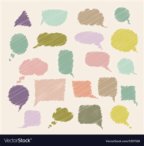 Set Of Colorful Callouts Royalty Free Vector Image