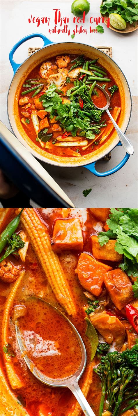 #crispy #sweetpotato and #aubergine slices with an #aromatic #curry sauce ?can. Vegan Thai red curry | Recipe | Large plates | Vegetarian ...