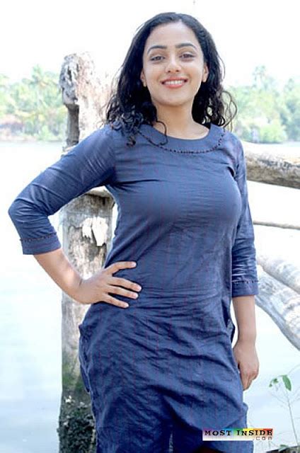 Indian Actress South Indian Actress Nithya Menen Hot Big Boobs Show At