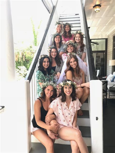 Charleston Flower Crown Bar And Pajama Party For A Girly Bachelorette