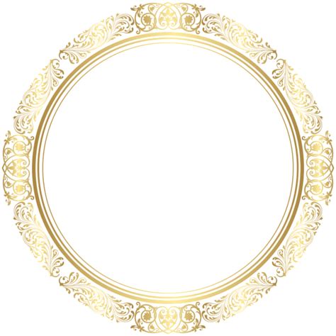 Golden Circle Frame Png Hd Image Png All Png All