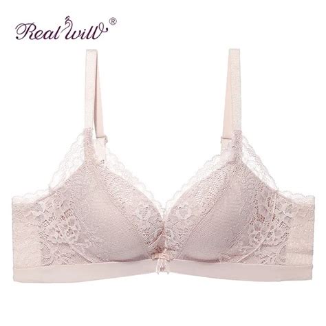Realwill Sexy Lace Bra Wireless Bra Pushes High Chest Bra Comfortable