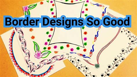 Border Designs On Paper Project Design File Decoration