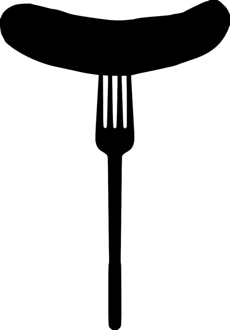 Svg Sausage Barbecue Fork Heat Free Svg Image And Icon Svg Silh