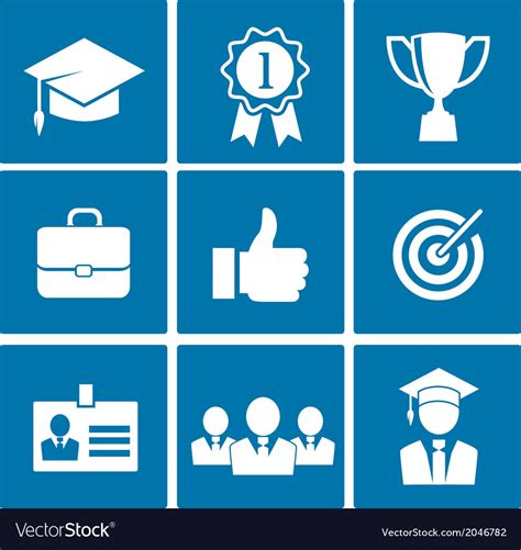 Business Career Icons Royalty Free Vector Image