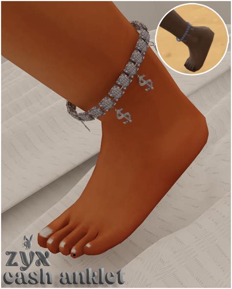 Cash Anklet Zyx Sims 4 Piercings Sims 4 Nails Sims 4 Teen