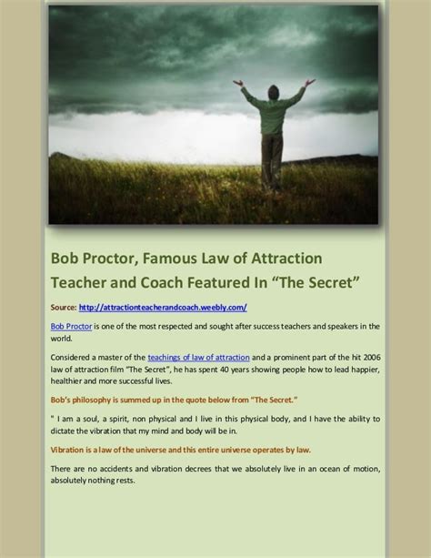 Bob Proctor Famous Law Of Attraction Teacher And Coach Featured In