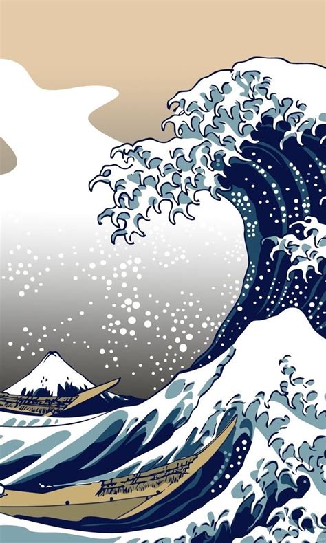 Nature Blue The Great Wave Off Kanagawa Wallpapers Hd