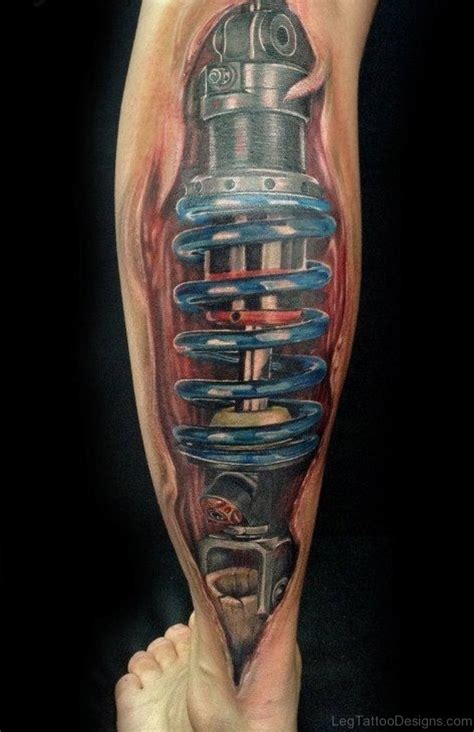 This tattoo will symbolize your destiny and your future moves. 50 Wonderful Biomechanical Tattoos On Leg