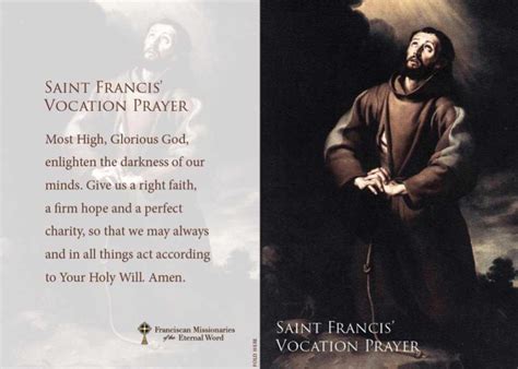 We did not find results for: St. Francis' Vocation Prayer