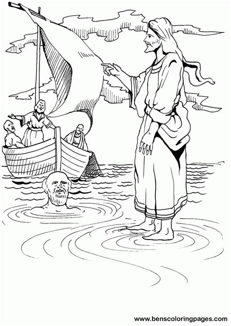 Jesus walks on water coloring page printable. Peter Walks On Water Coloring Pages - Coloring Home