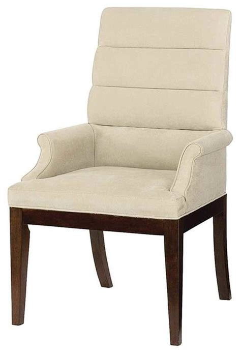 Soft and sleek leather or linen has an irresistible air of elegance. 20 in. Upholstered Arm Chair - Contemporary - Dining ...
