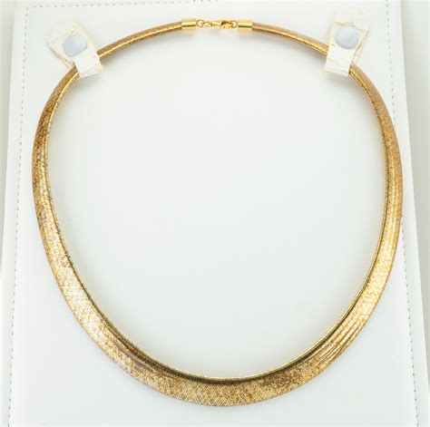 Egyptian Style Snake Necklace Choker Vintage 14k Gold Etsy