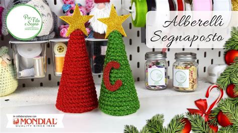 Un segnaposto natalizio fatto con nastro e perle. Speciale Natale - Alberelli Segnaposto | Uncinetto ...