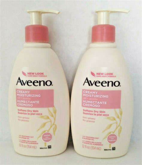 Aveeno Creamy Moisturizing Body Oil For Dry Skin 12 Fl Oz 354ml X 2
