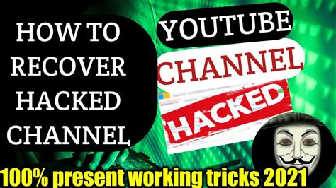 How To Recover Hacked Youtube Channel Hacked Channel Recovery Youtube