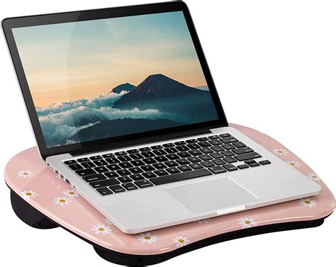 Lapgear Mystyle Lap Desk Pink Daisy Fits Up To 156