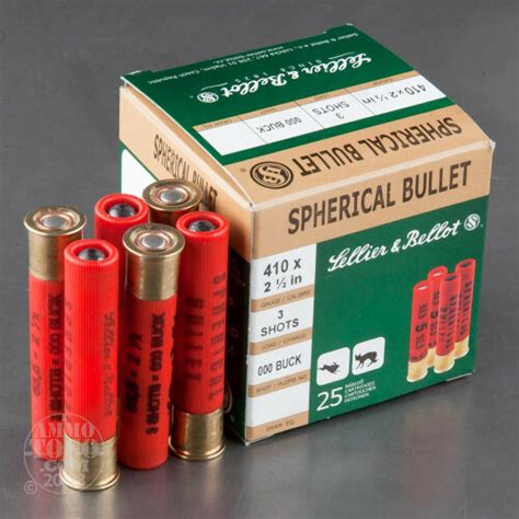 410 gauge 000 buck ammo for sale by sellier and bellot 25 rounds
