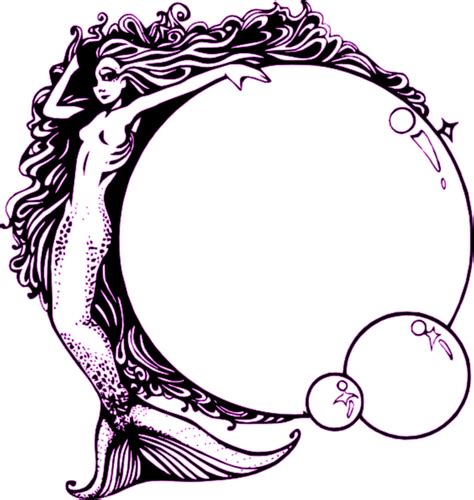 Free Free 283 Mermaid Svg Outline SVG PNG EPS DXF File