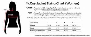 Mccoy Size Charts Tobacco Motorwear