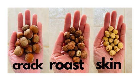 How To Crack Roast And Skin The Hazelnuts Filberts Youtube