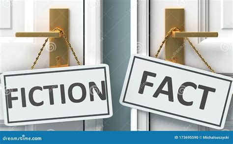 Fiction And Fact As Different Choices In Life Pictured As Words