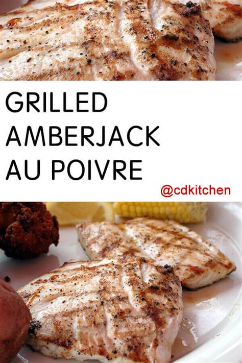 Grilled Amberjack Au Poivre Recipe
