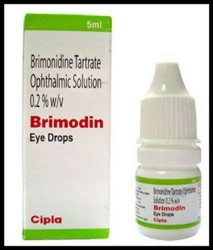 Cipla Brimonidine Tartrate Ophthalmic Solution 02 Wv Brimodin Eye