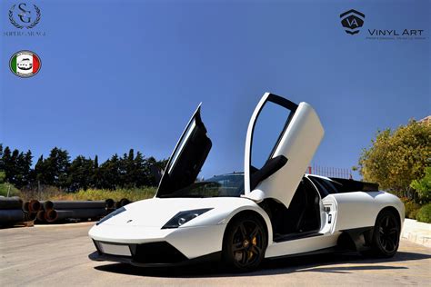 Satin Pearl White Lamborghini Murcielago Lp 640 Photoshoot Gtspirit