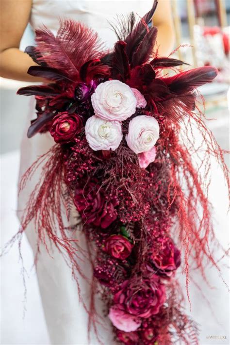 See more ideas about wedding bouquets, wedding, bridal bouquet. Bold Cerise - WedLuxe Magazine | Flower crown wedding diy ...